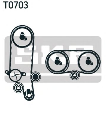 Set pompa apa + curea dintata 1