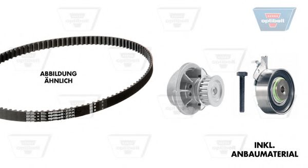 Set pompa apa + curea dintata 1