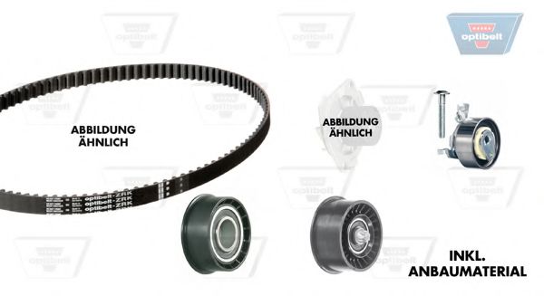 Set pompa apa + curea dintata 4
