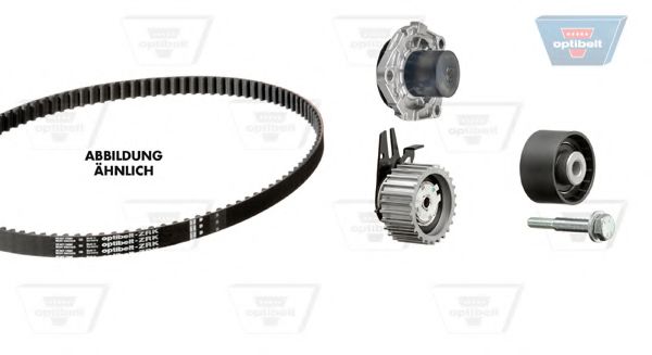 Set pompa apa + curea dintata 2