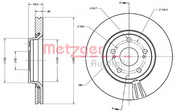 Disc frana 1