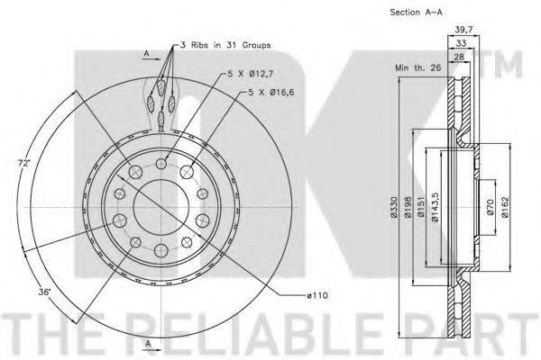 Disc frana 1