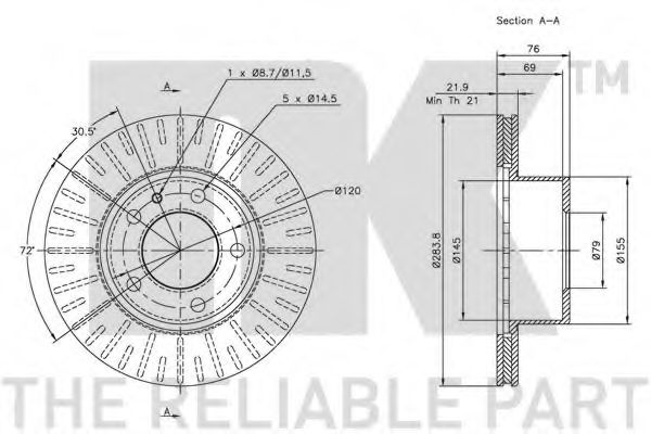 Disc frana 1
