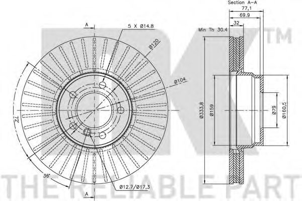 Disc frana 1