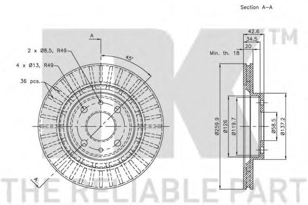 Disc frana 1