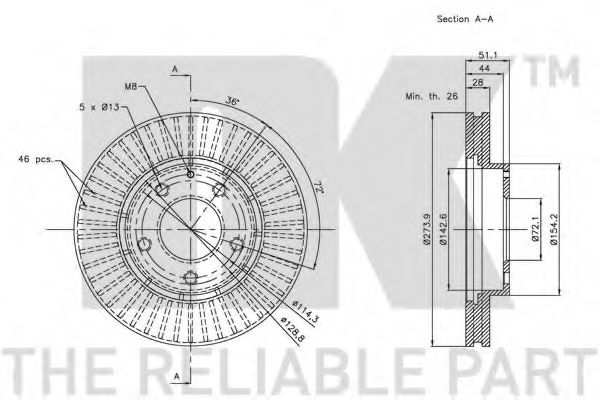 Disc frana 1