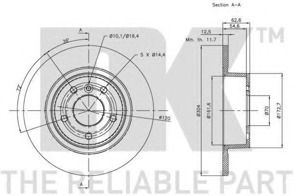 Disc frana 1