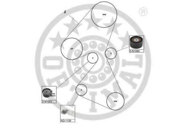 Set pompa apa + curea dintata