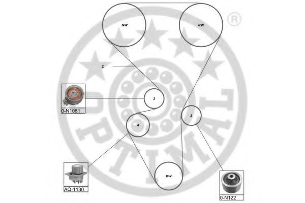Set pompa apa + curea dintata