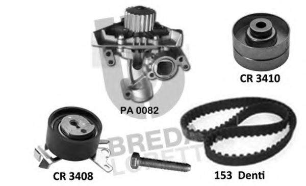 Set pompa apa + curea dintata