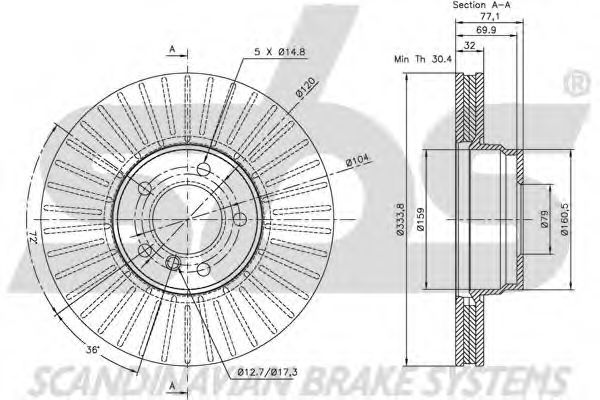 Disc frana 1