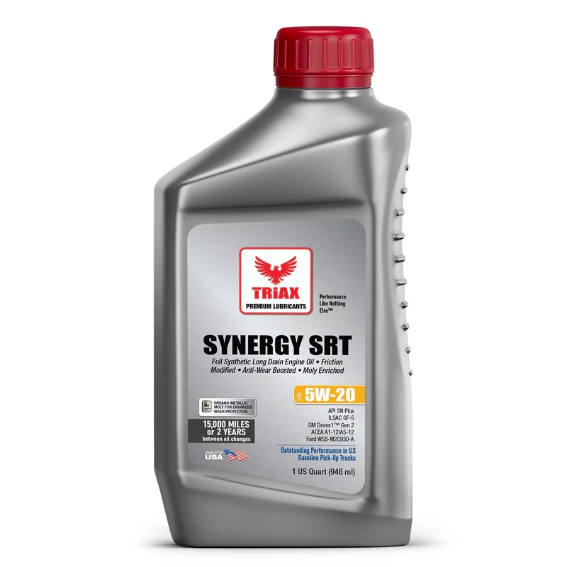 Triax Sinergy SRT 5W20 TRIAX_SYNERGY_SRT_5W20_1QUART_FRONT.jpeg